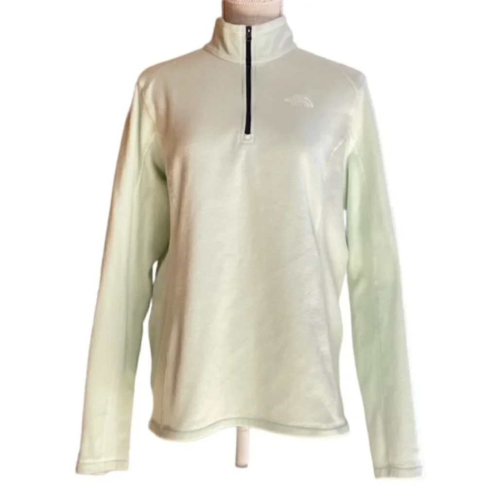 THE NORTH FACE Fleece 1/4 Zip Pullover Jacket - Size Large - Picture 2 of 6